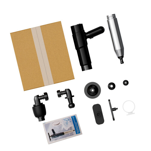 Professional Manual Air Powered Drain Cleaner Featuring-Black
