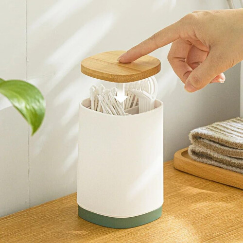 Automatic Toothpick Dispenser with OneTouch Dispense, Hygienic Storage, Compact Toothpick Holder A 1