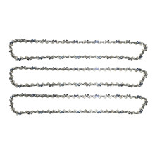 3 Pack 16 Inch Chainsaw Chain 3/8 Inch Pitch .043 Gauge 56 Drive Links Replacement for Craftsman and Echo Models