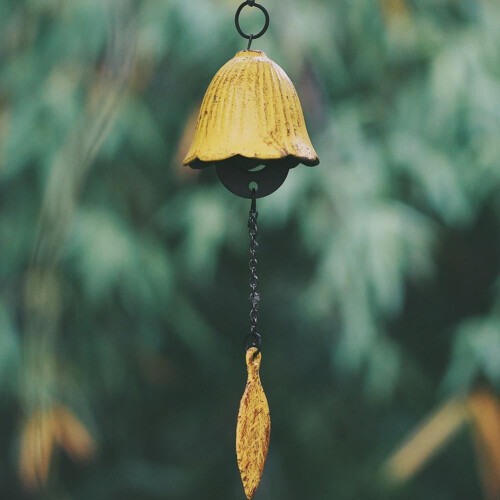 Japanese furin wind chime bell cast iron1piece 2