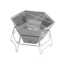 Portable Charcoal Grill with Utensil Set, Compact BBQ for Camping and Outdoor Cooking