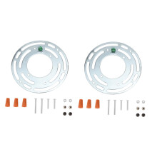 2 Sets Light Mounting Bracket Kit Durable Steel Circular Crossbar for Wall Lamp Easy Installation