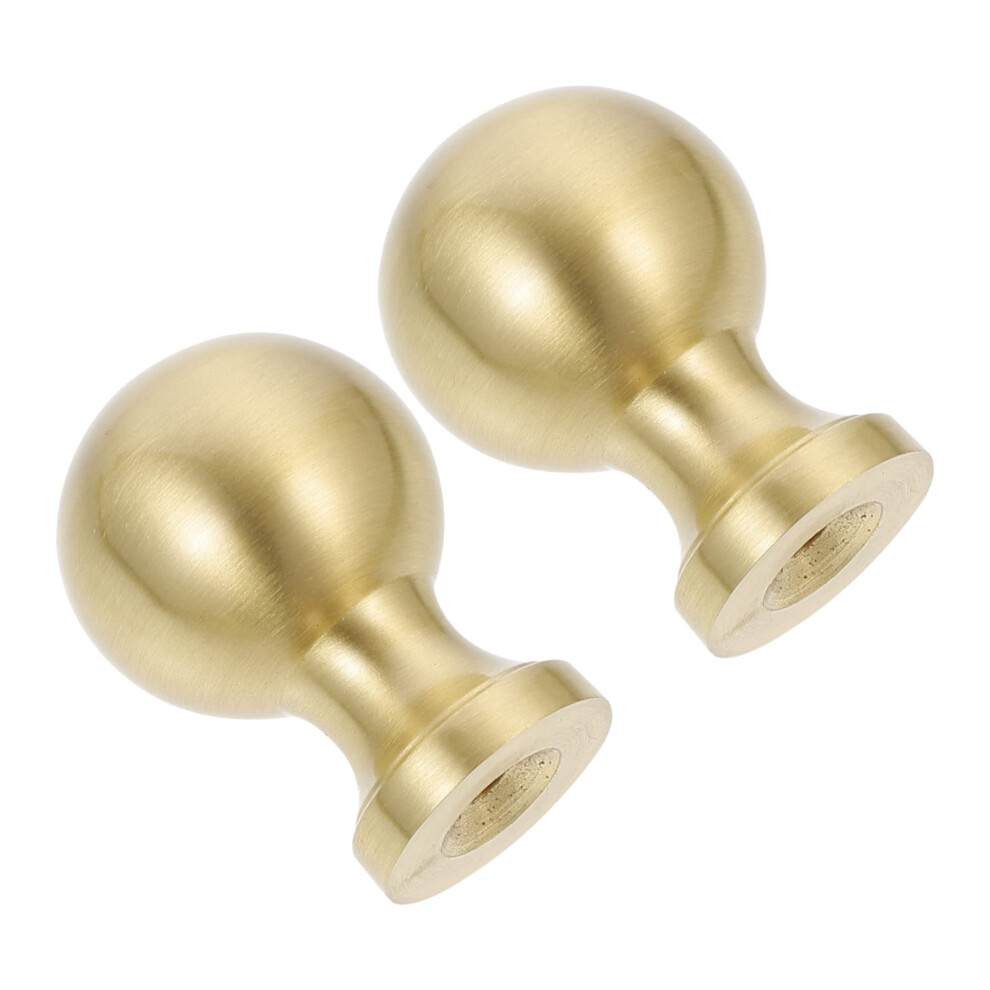 2Pcs Gold Round Cabinet Knobs And Drawer Pulls, Elegant Finish, Singlehole For Closets 9330225658993