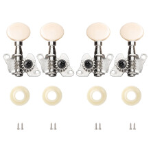 Ukulele Tuning Pegs 2L 2R Open Gear Set for 4 String Ukulele Smooth Control Ergonomic Knobs
