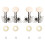 Ukulele Tuning Pegs 2L 2R Open Gear Set for 4 String Ukulele Smooth Control Ergonomic Knobs 1