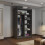 (120cm, Grey) Mirrored Sliding Door Wardrobe 3