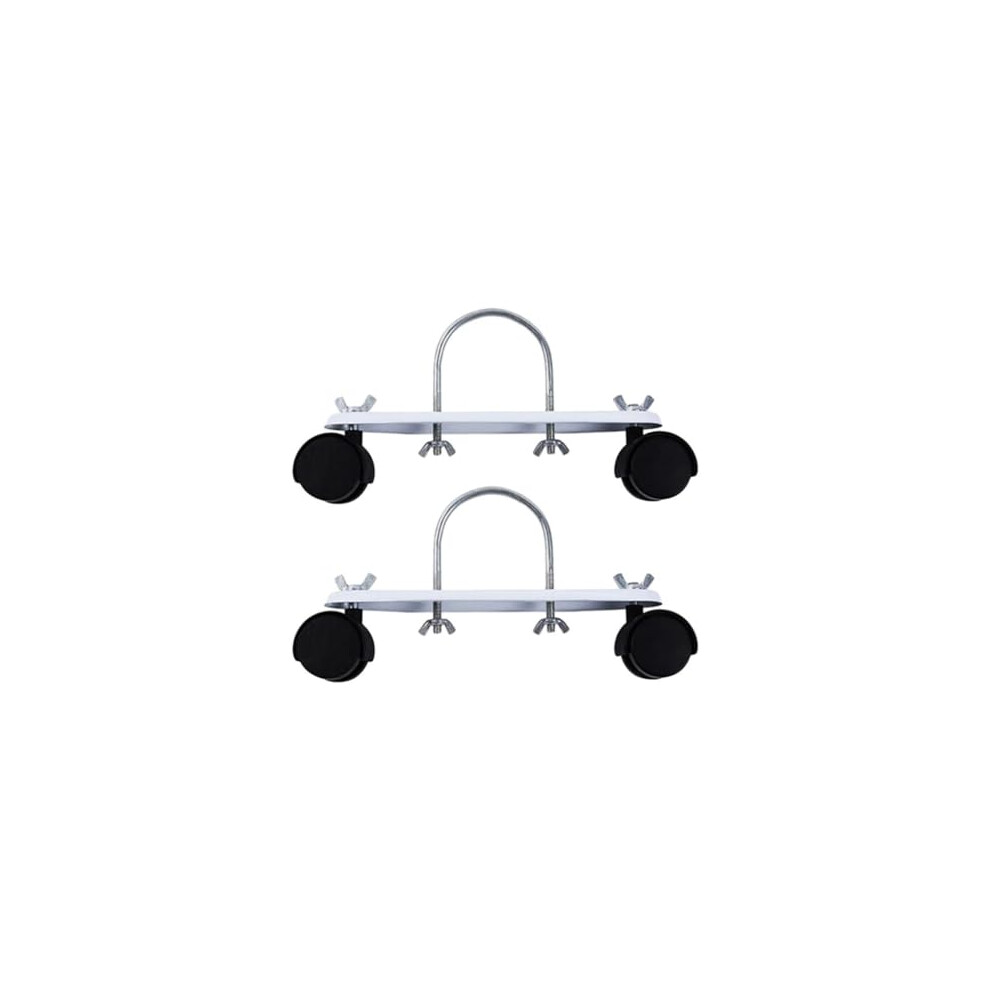 2Pcs Heater Caster Wheels Radiator Pulley Bracket Set With 360 Swivel Mobility And Carbon Steel Frame 9073542272199