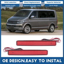 2Pcs Car Rear Bumper Reflector Brake Light Led Taillight For  T5 Transporter/ Caravelle / Multivan 2003-2011