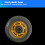 4 inch Locking Caster Wheels with Brake, Heavy Duty Rubber, Directional, 2 Pack 4