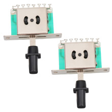 2pcs Silver Guitar Toggle Switch Knob Set for Electric Guitar, Easy Installation and Secure Fit