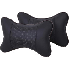 2PCS Leather Car Neck Pillow for Peugeot 2008 20132019, Ergonomic Headrest Cushion with Elastic Strap