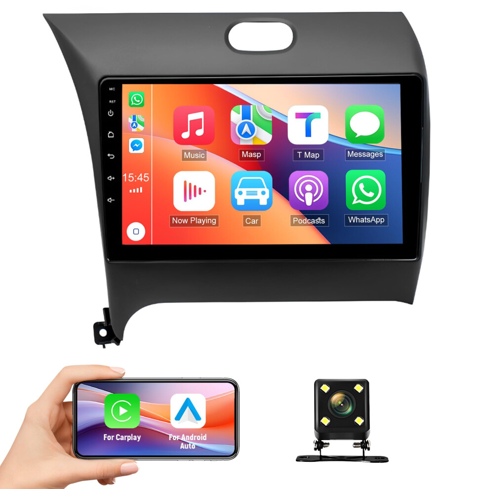 9 Inch Android 13 Car Stereo For Kia Forte 2013Â2018 With Wireless Carplay Android Auto Gps Wifi Bluetooth Dsp Backup Camera 9073542273035