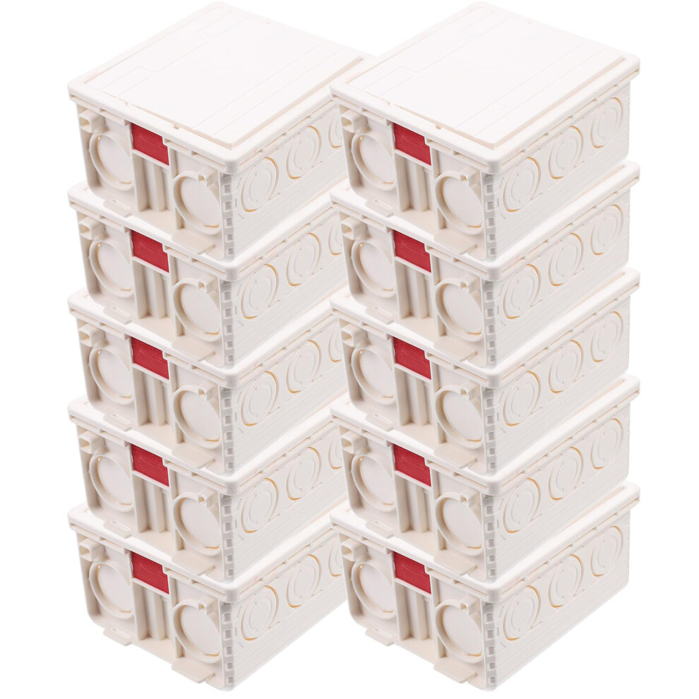 Pvc Flame Retardant Electrical Junction Box 86 Type Recessed Wall Socket Box With Cover 20Pcs 9073542273295