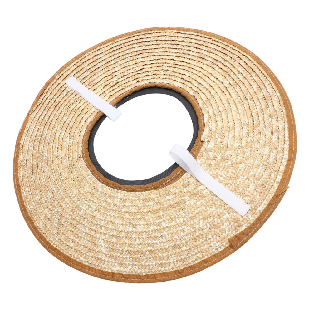 Hard Hat Sun Shade Full Brim Visor With Breathable Straw Design For Outdoor Construction Workers 9330225659839