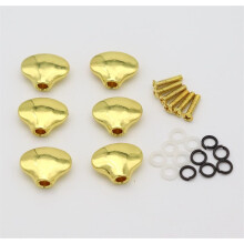 6pcs Gold Guitar Tuning Pegs Set for Electric Guitar, Smooth Control, Durable Metal Construction