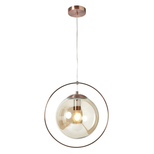 Litecraft Carob Ceiling Pendant Light - Copper