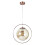 Litecraft Carob Ceiling Pendant Light - Copper 6