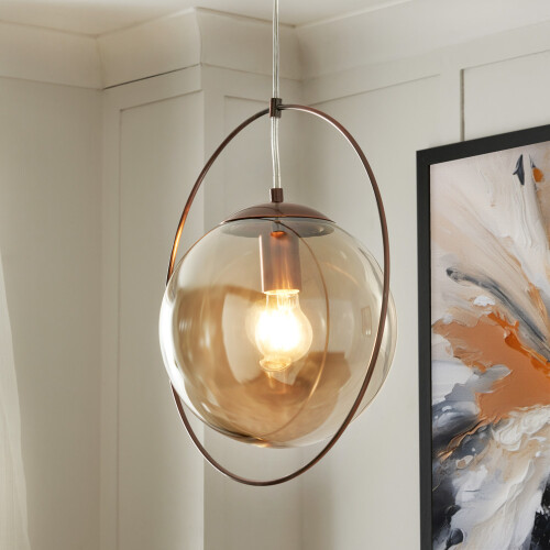 Litecraft Carob Ceiling Pendant Light - Copper 1