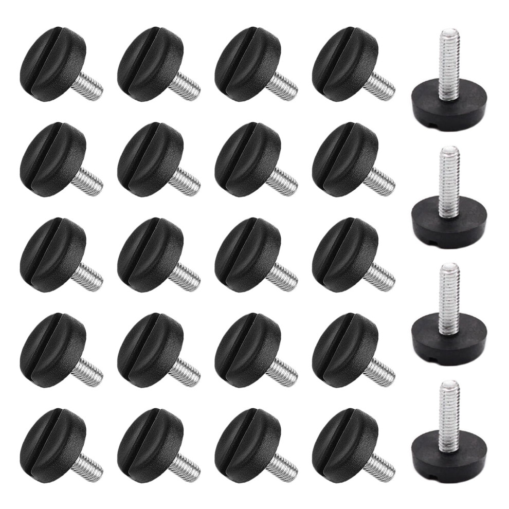 24 Pcs Adjustable Furniture Leveling Feet M6 X 20Mm Heavy Duty Leg Levelers For Tables And Chairs 9330225660200