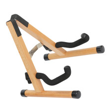 Foldable Wooden Mandolin and Violin Stand, Removable Compact Instrument Rack for Travel and Storage