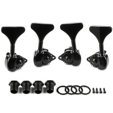 Bass Tuning Pegs 1:20 Gear Ratio Open Gear Design Electric Bass Machine Heads for Easy Replacement