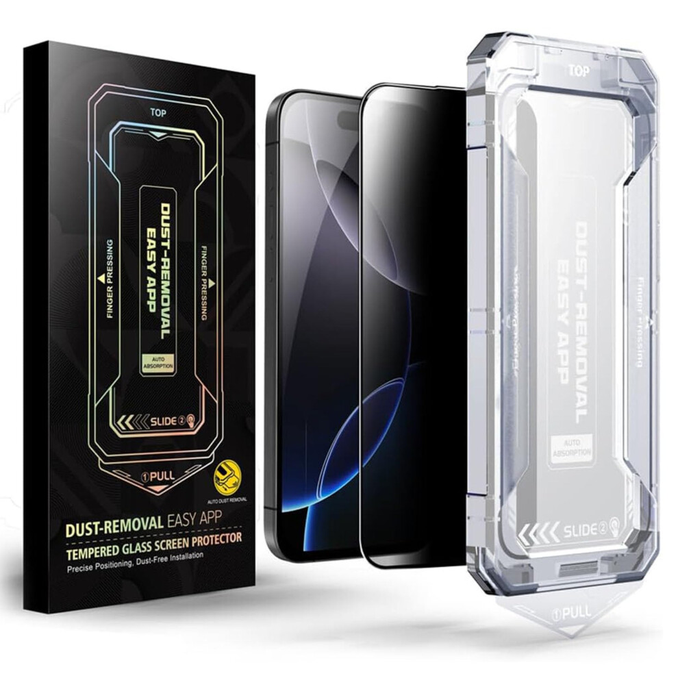 2 Pack Privacy Tempered Glass Screen Protector For Iphone 13/14 With AntiâScratch, AntiâFingerprint, Easy Dustâ Installation 9330225616252