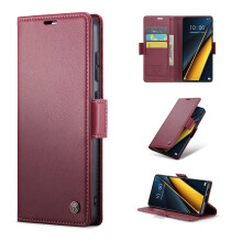 Wallet Case PU Leather Flip Folio with RFID Blocking Magnetic Closure Card Holder Kickstand for Huawei Mate 60 Pro