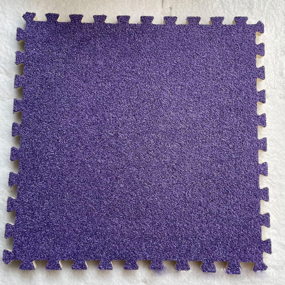 24 Pcs Colorful Puzzle Foam Play Mat, Soft Safe Interlocking Eva Floor Tiles For Kids Playroom Gym Nursery (Rose )(Purple) Red/Purple