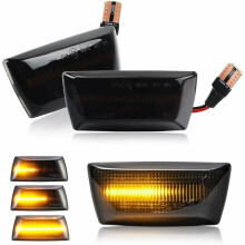 LED-Seitenmarkierungsleuchten vorne, bernsteinfarbene sequentielle LED-Blinker mit dynamischem Blinklichteffekt für Opel Insignia, Astra H, Zafira B