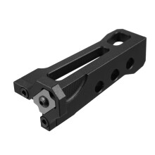 Edge Banding Trimmer Black Manual Tool with Four Arc Profiles for Clean Woodworking Finishing