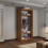 (90cm, Walnut) Houston Sliding Mirrored Wardrobe 2
