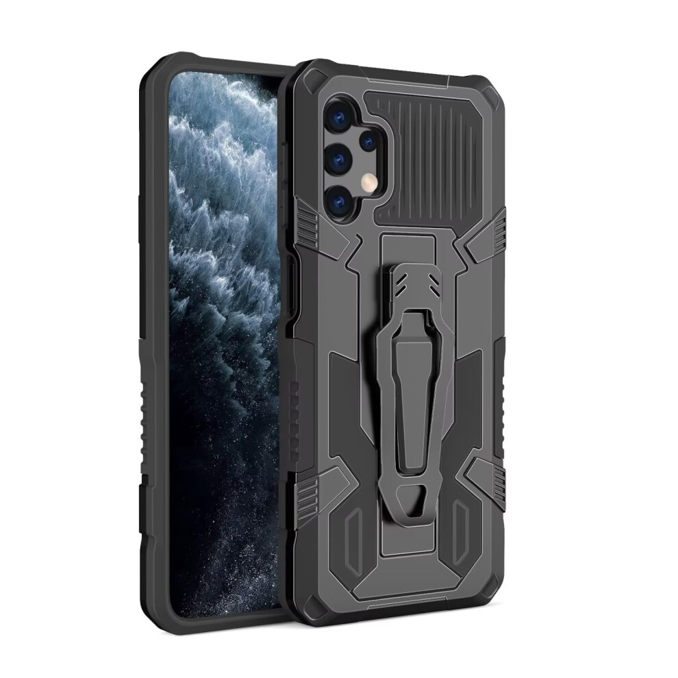 Rugged Case For Honor 9S With Belt Clip, MilitaryâGrade Shockproof Protection And BuiltâIn Kickstand Â Black 9330225616689