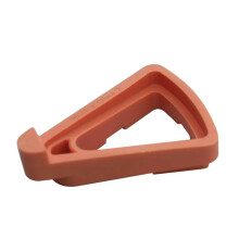 Plastic Plant Pot Feet 42 Pack Outdoor Planter Risers for Drainage with Raised Design and Slip‑Resistant Pads (Orange)
