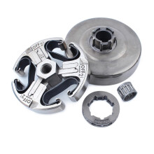 3/8 7T Chainsaw Clutch Drum Sprocket Rim Bearing Kit for Husqvarna 61 266 268XP 272XP Durable Parts