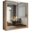 (90cm, Oak) Mirrored Sliding Door Wardrobe 2
