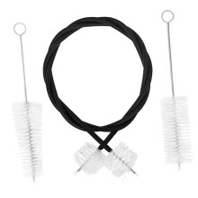 3pcs Trumpet Cleaning Kit with Valve Brush and Flexible Rope for Brass Instrument Maintenance