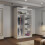 (120cm, White) Mirrored Sliding Door Wardrobe 3