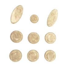 Saxophone Key Button Inlays Set, Smooth Touch Surface, Wear Resistant Design for Easy Key Upgrade