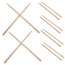 6 Pairs Maple Drumsticks for Practice, Ergonomic Grip, Balanced Rebound for All Drums