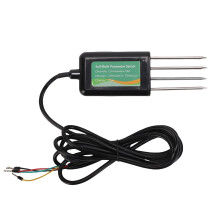 8 in 1 Soil PH EC Moisture Sensor with RS485, IP68 Waterproof MultiParameter Soil Nutrient Tester for Greenhouse Irrigation