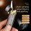 Retro Butane Lighter for Men, Metal Refillable Lighter with Precise Angled Flame and Vintage Roller Ignition 3