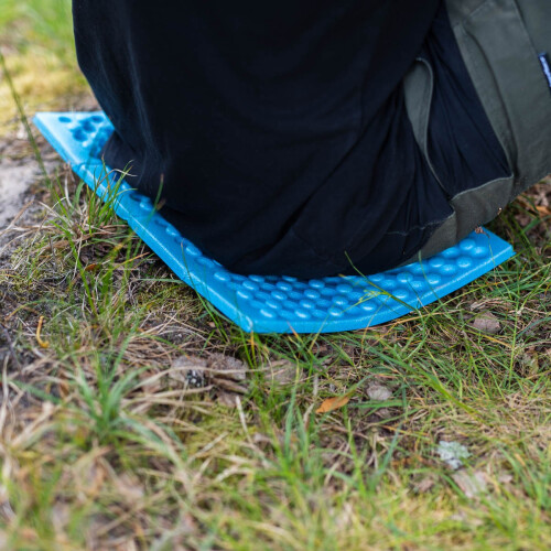 Mini tapis pliable bleu, design compact et portable 2