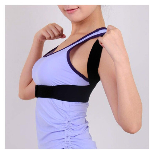 Elastic Back Shoulder Posture Corrector with Adjustable YShaped Support Brace for Men and Women Small 1