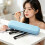 Soft Silicone Cosmetic Brush Portable Storage Box-Deep Blue S 4