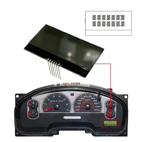 Dashboard LCD Screen Replacement for 20042008 Cars, Clear Display with Accurate Speed Reading 1