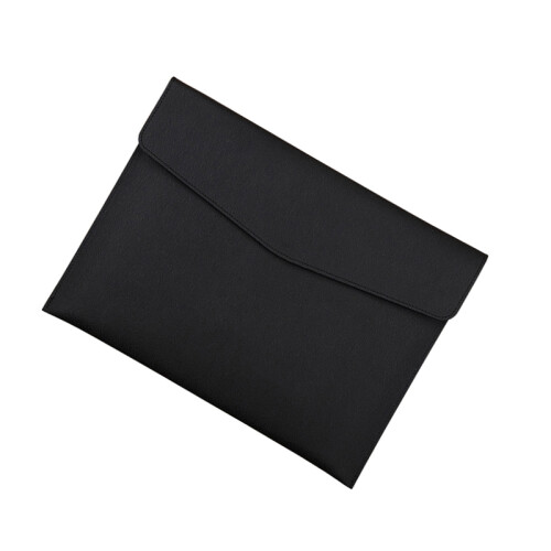 Black PU Leather Document Bag with Magnetic Closure 2