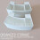 White Adjustable Pottery Wheel Tool Rack with Dual/Triple Slots - a Ceramic Storage Solution Designed with 2