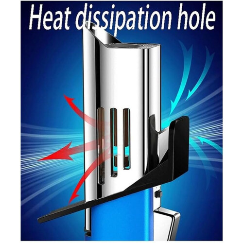 Refillable Butane Torch Lighter with Adjustable Windproof Jet Flame and Safety Lock for BBQ Camping 1