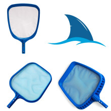 Heavy Duty Pool Skimmer Net with Deep Wide Mesh for Swimming Pool Cleaning and Leaf Removal