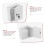 Lockable Wall Mounted Mailbox Outdoor Weatherproof Mail Storage Box Durable Plastic for Home or Office 2